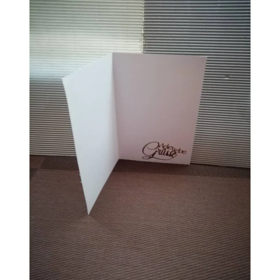 Geburtstagskarte für eine Frau in Lila mit Maiglöckchen