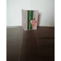 Geburtstagskarte für eine Frau mit lachsfarbenen Orchideen