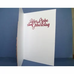 Geburtstagskarte für eine Frau in rosa und pink