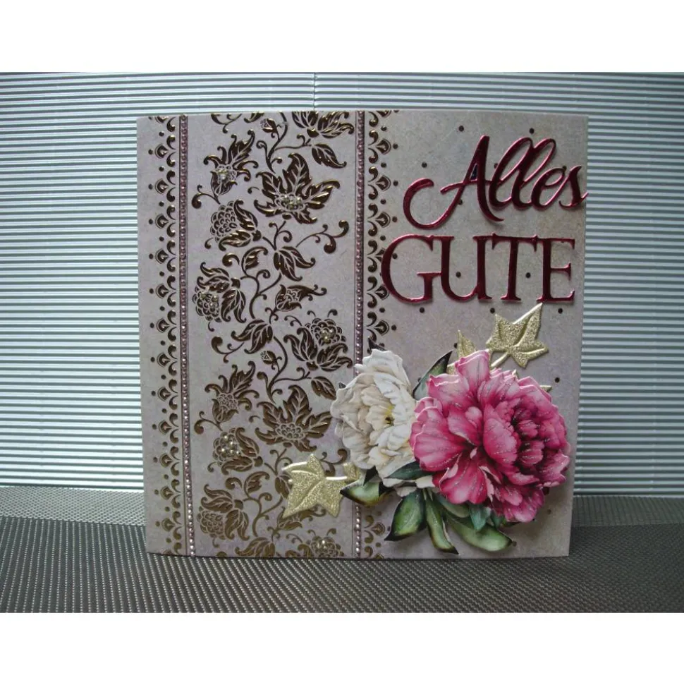 Geburtstagskarte für eine Frau mit Blumen