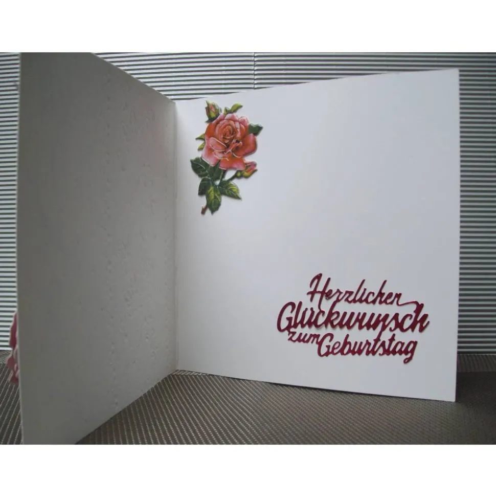 Geburtstagskarte für eine Frau mit Blumen