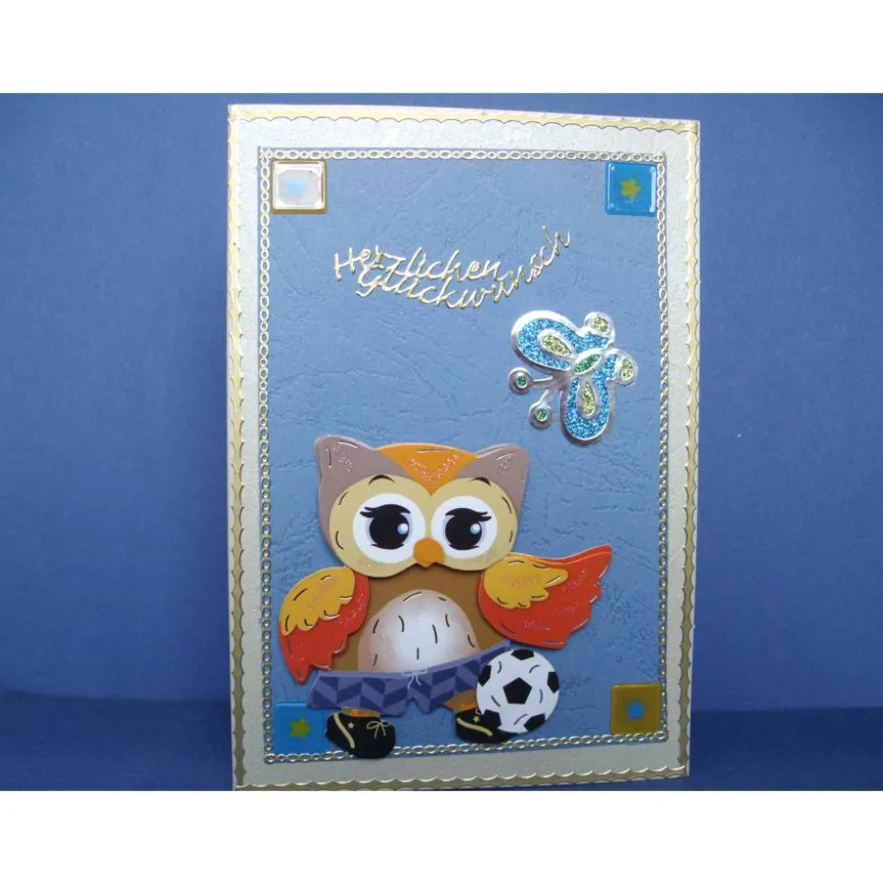 Geburtstagskarte für einem kleinen Jungen mit einem lustigen Tiermotiv