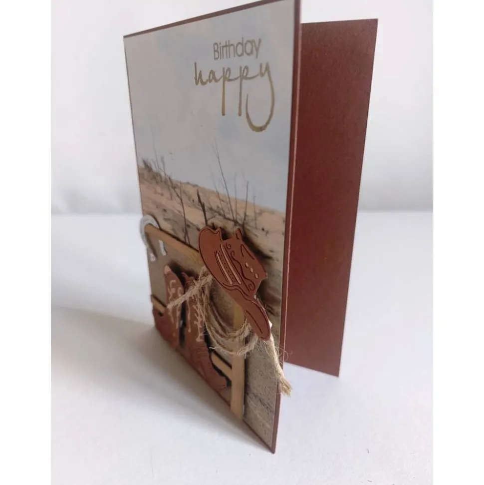 Geburtstagskarte für einen Mann, Männerkarte," Westernreiter, Cowboy"