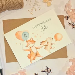 Geburtstagskarte für Kinder personalisiert, Happy Birthday Karte Baby, Glückwunschkarte Kleinkind,