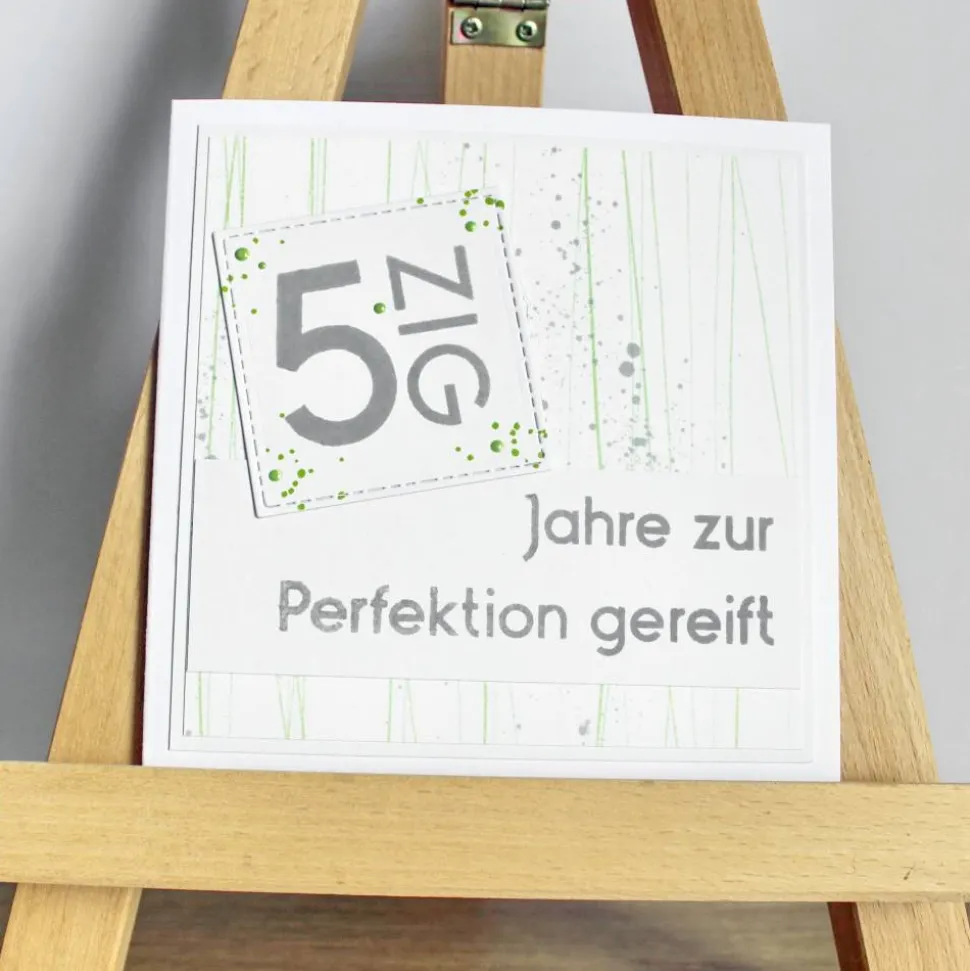 Geburtstagskarte für runde Geburtstage "Zur Perfektion gereift"