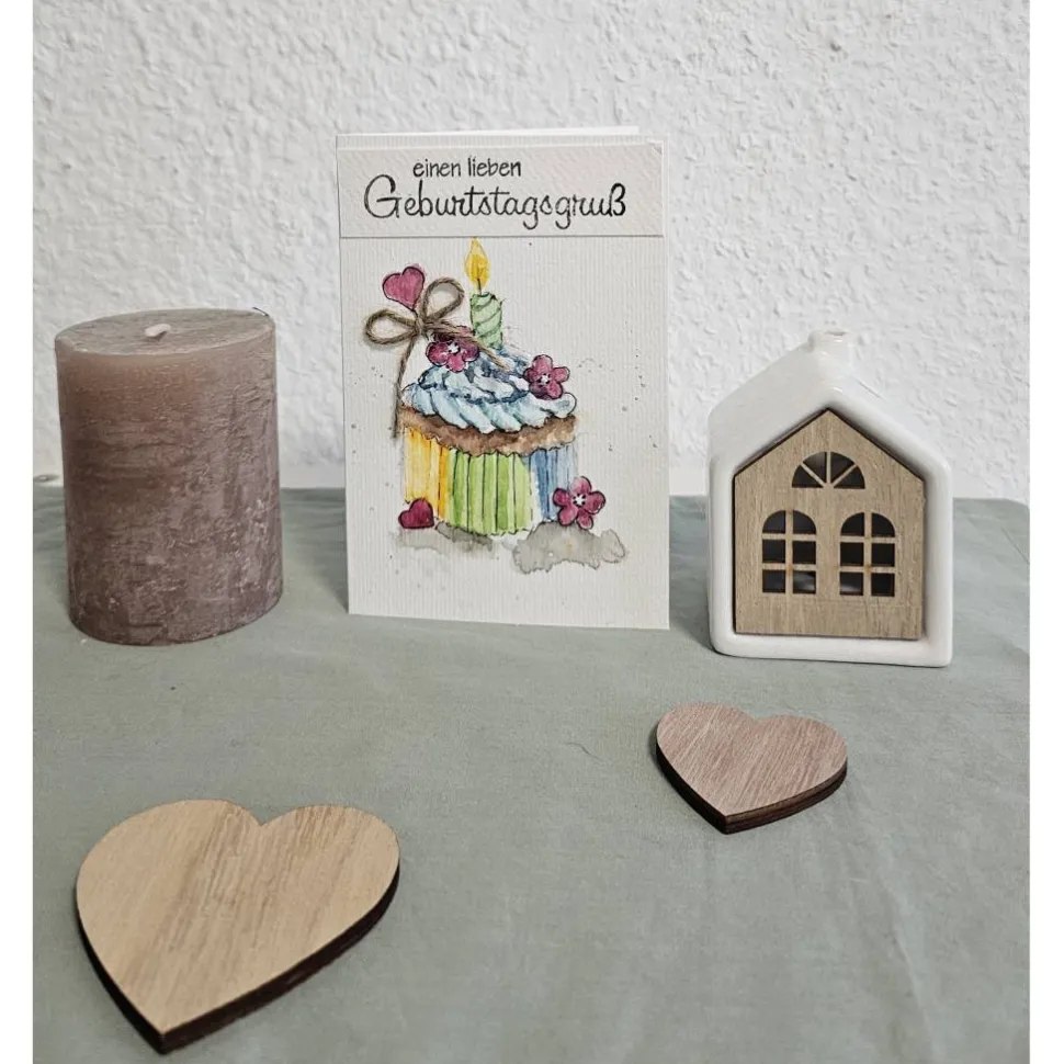 Geburtstagskarte Geburtstagsmuffin