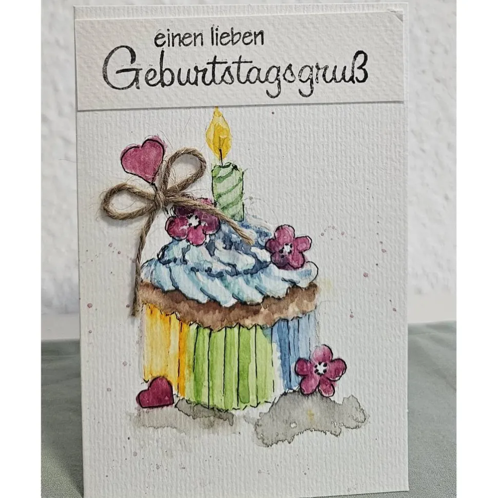 Geburtstagskarte Geburtstagsmuffin