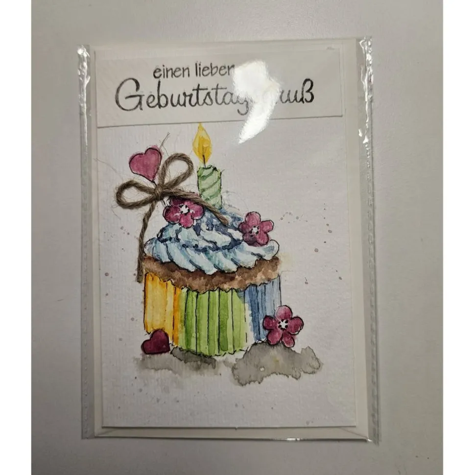 Geburtstagskarte Geburtstagsmuffin