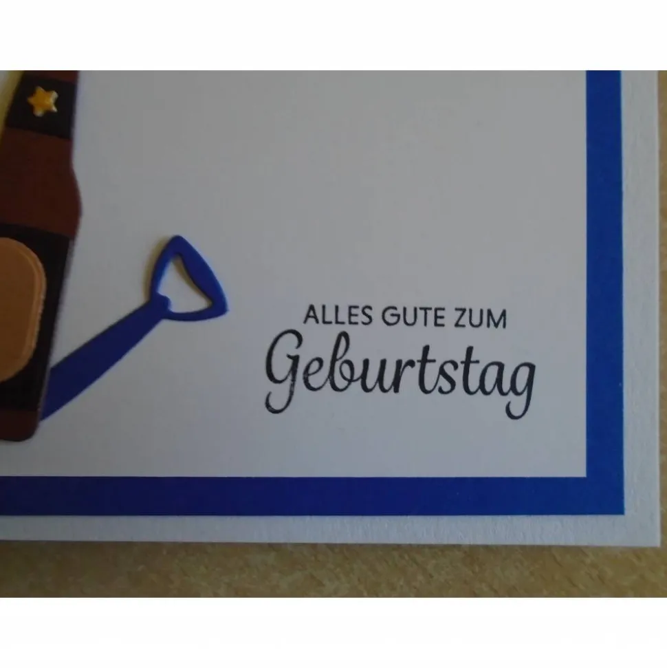 Geburtstagskarte Glückwunschkarte  Geburtstag Grußkarte Mann Bier Geburtstag Runder Geburtstag, 30 40 50 60 Bierflasche