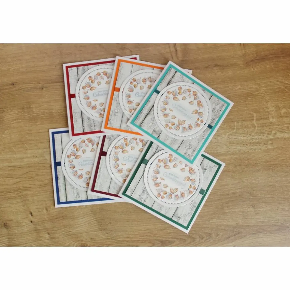 Geburtstagskarte, Glückwunschkarte "Physalis" aus der Manufaktur Karla