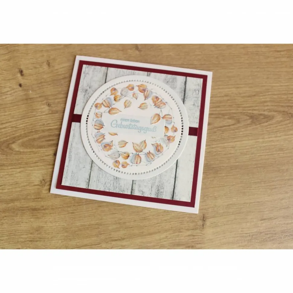 Geburtstagskarte, Glückwunschkarte "Physalis" aus der Manufaktur Karla