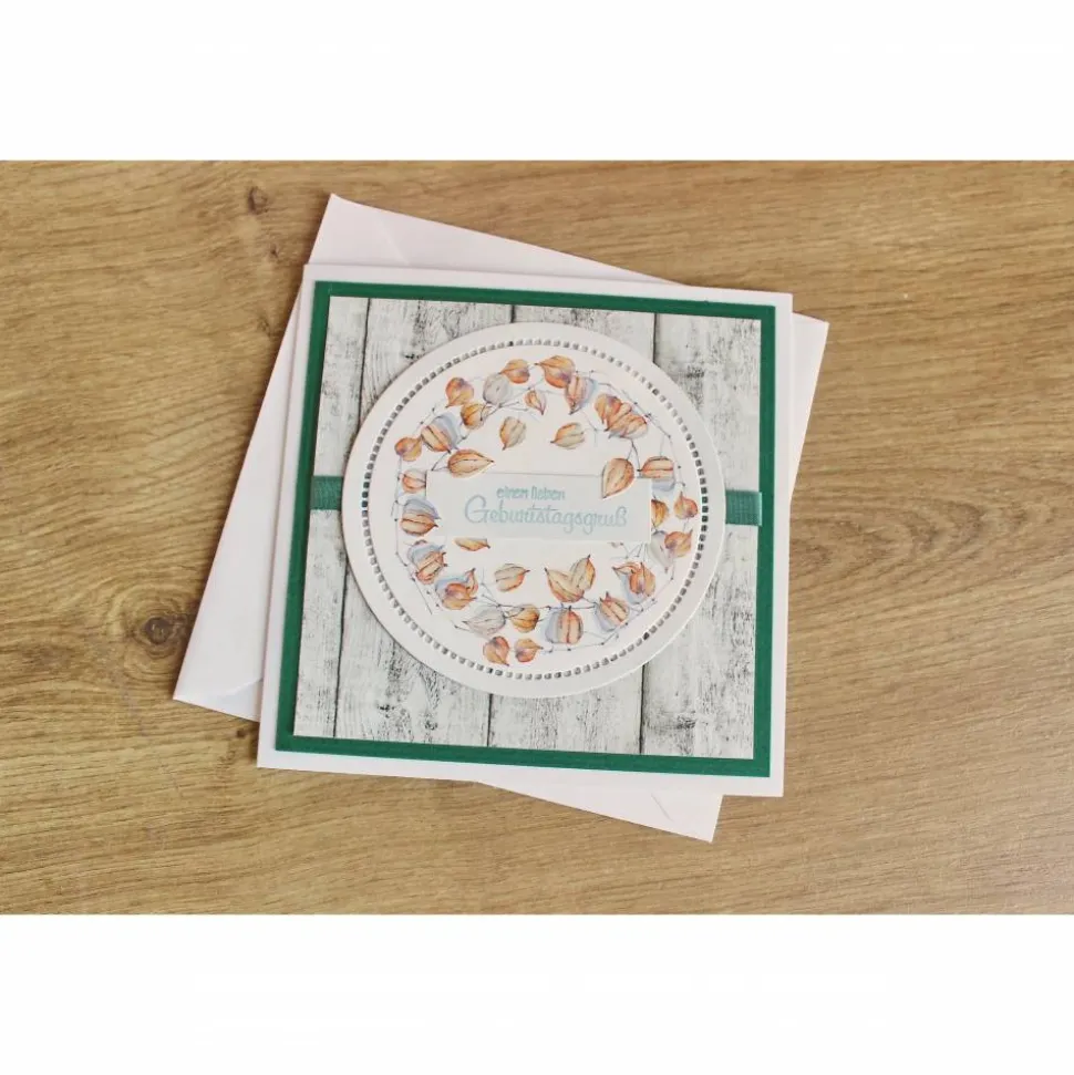 Geburtstagskarte, Glückwunschkarte "Physalis" aus der Manufaktur Karla