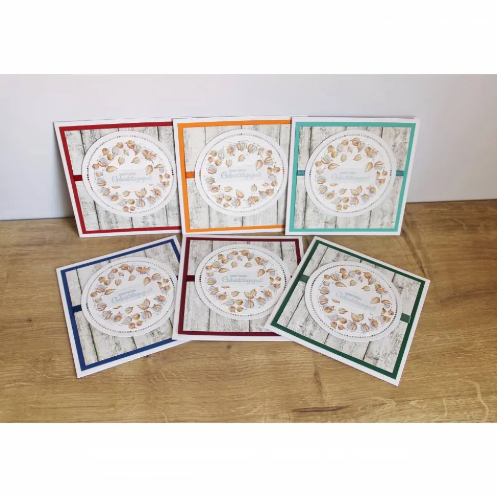 Geburtstagskarte, Glückwunschkarte "Physalis" aus der Manufaktur Karla