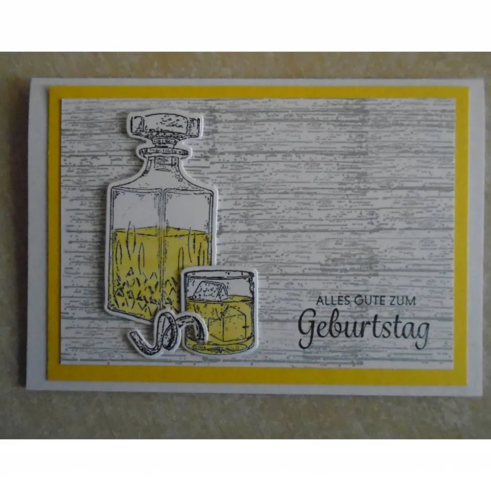 Geburtstagskarte Glückwunschkarte Geburtstag Männer Grußkarte Mann Whiskey Whiskeykarte