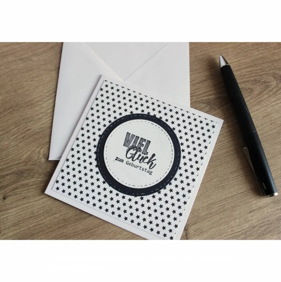 Geburtstagskarte, Glückwunschkarte "Viel Glück" aus der Manufaktur Karla