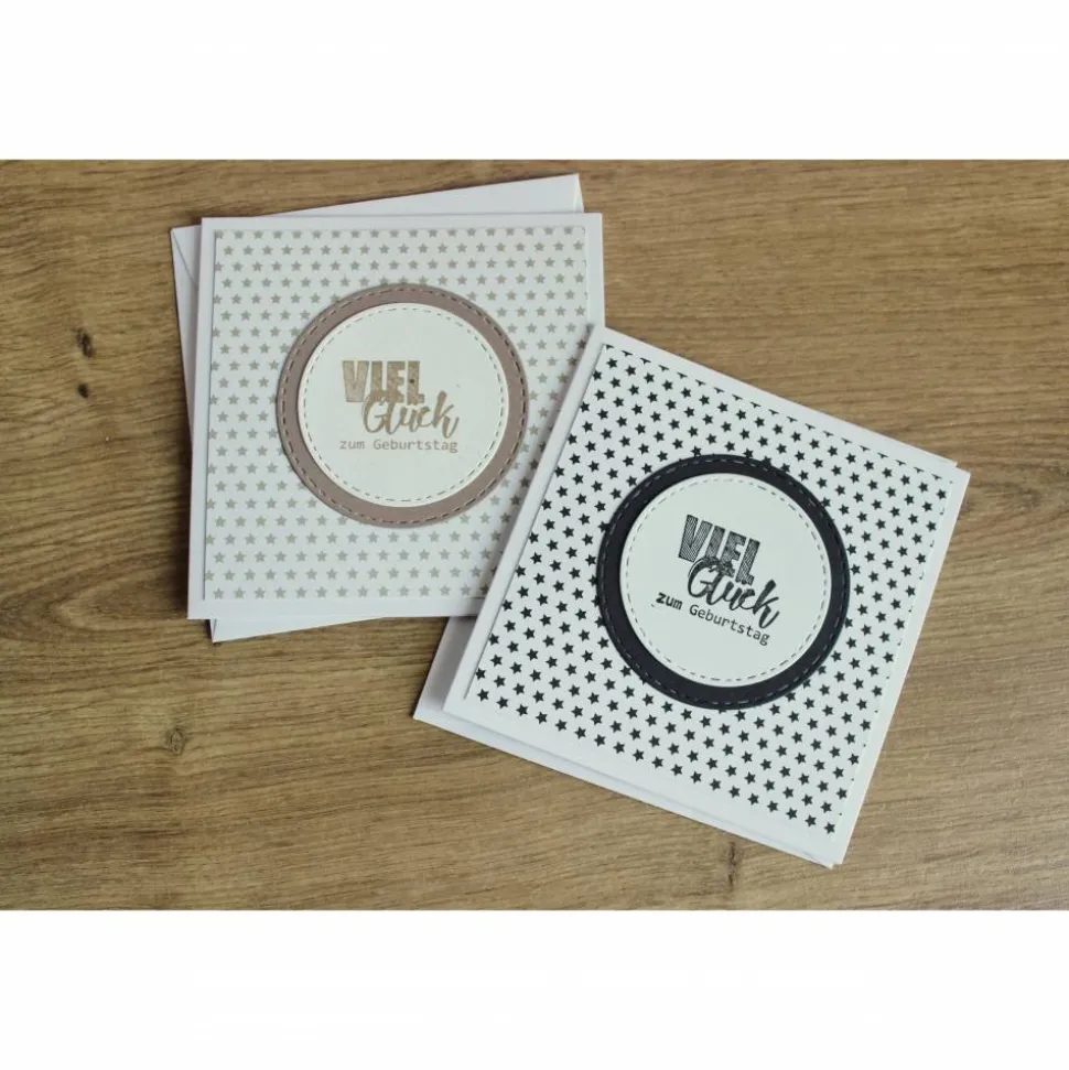 Geburtstagskarte, Glückwunschkarte "Viel Glück" aus der Manufaktur Karla