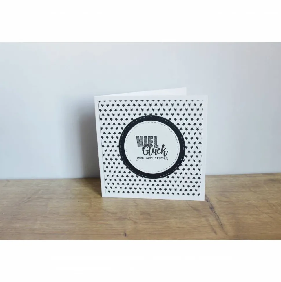 Geburtstagskarte, Glückwunschkarte "Viel Glück" aus der Manufaktur Karla