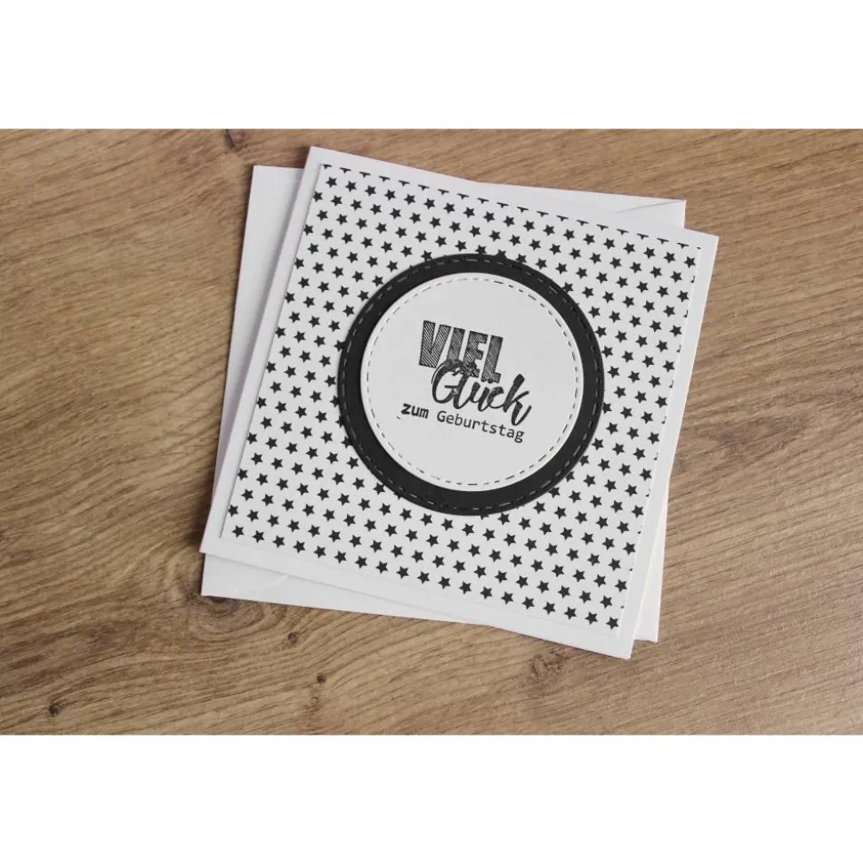 Geburtstagskarte, Glückwunschkarte "Viel Glück" aus der Manufaktur Karla