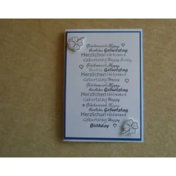 Geburtstagskarte Glückwunschkarte  Geburtstagswünsche Geburtstagsgrüsse Geburtstag  Grußkarte