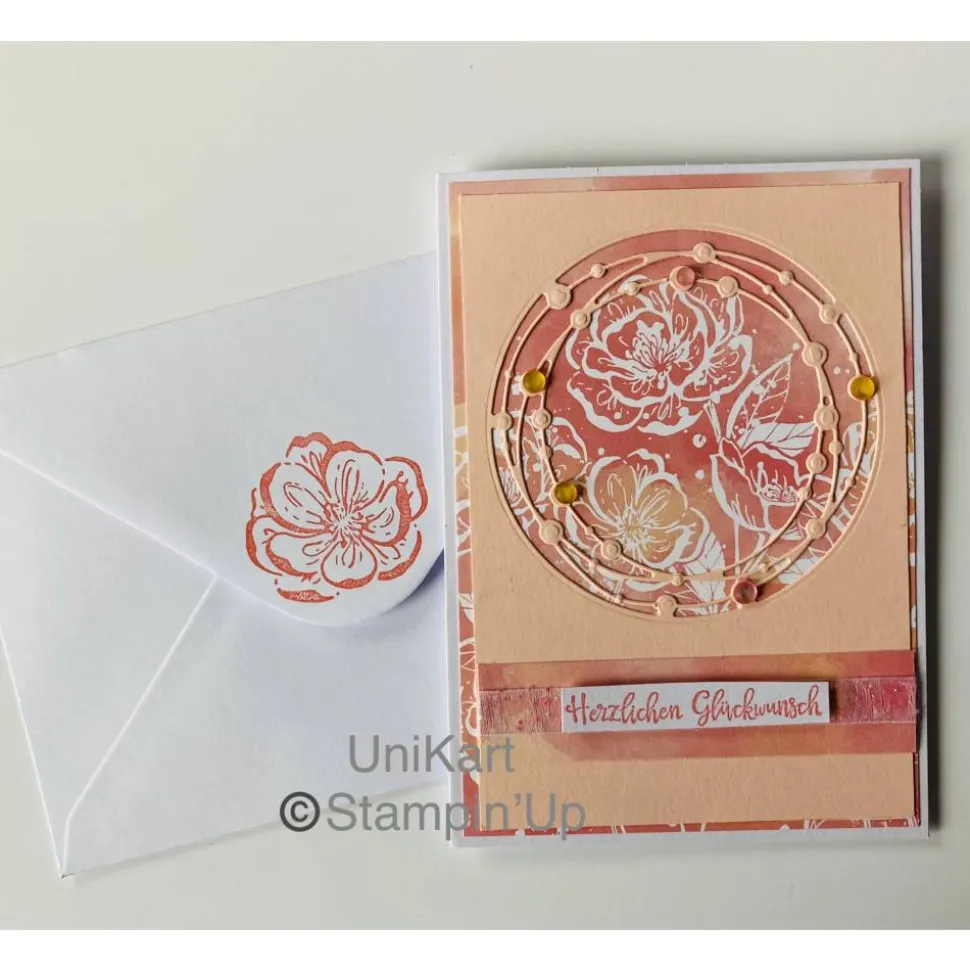 Geburtstagskarte Glückwunschkarte Blumen Handarbeit 3D