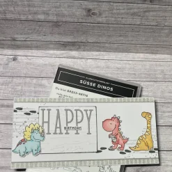 Geburtstagskarte „Happy Birthday“ Dinos Glückwunschkarte Grußkarte Kinder Handmade Stampin‘ Up!