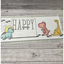 Geburtstagskarte „Happy Birthday“ Dinos Glückwunschkarte Grußkarte Kinder Handmade Stampin‘ Up!