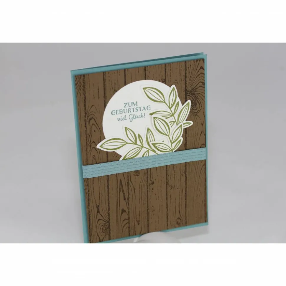 Geburtstagskarte "Holz rustikal"