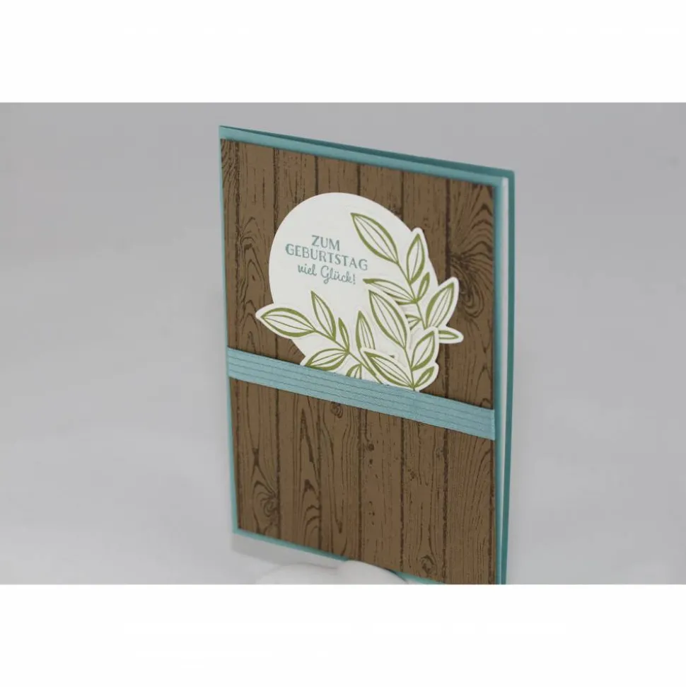 Geburtstagskarte "Holz rustikal"