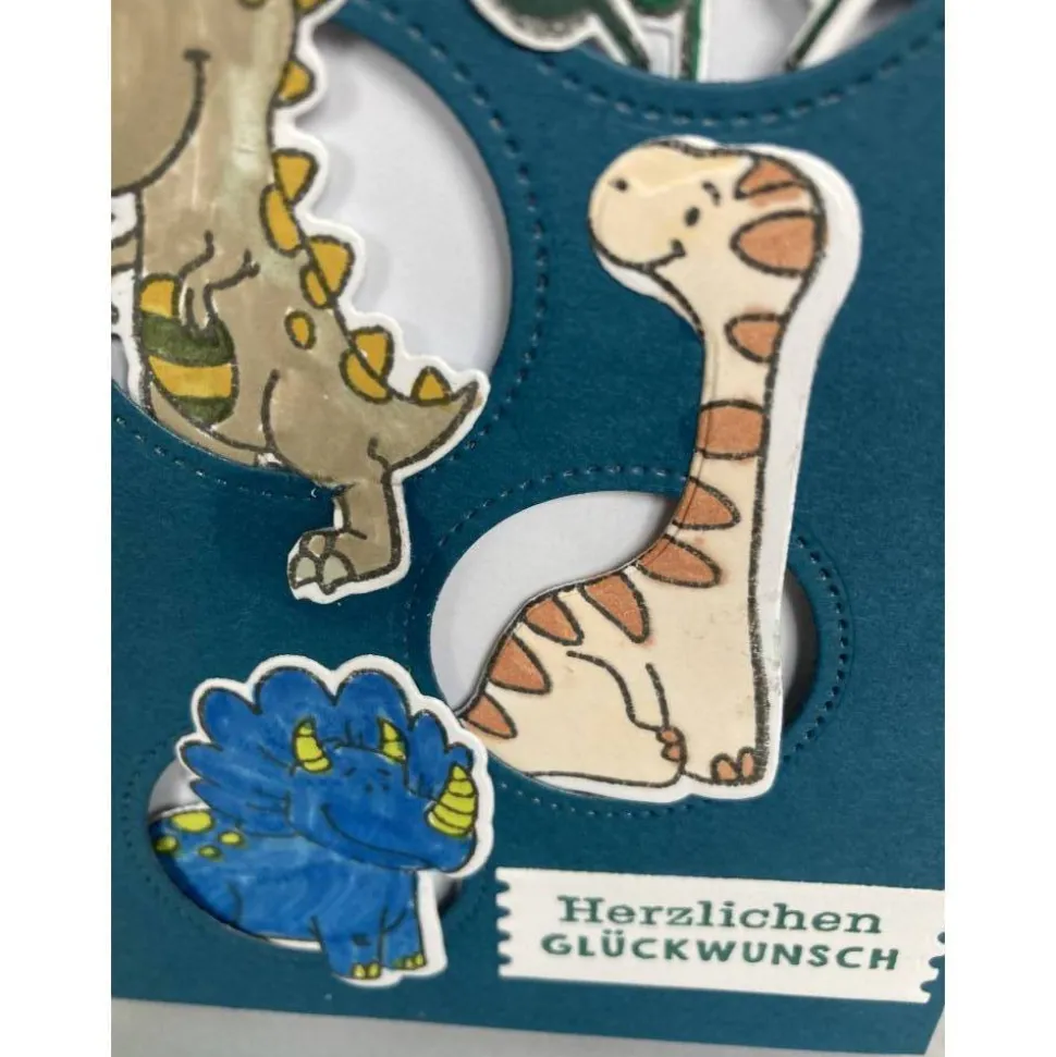 Geburtstagskarte Kindergeburtstag Karte Dinos Glückwunschkarte Karte handgefertigt