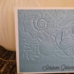 Geburtstagskarte Meer / Muschel Grußkarte / Unterwasserwelt Karte / maritime Geburtstagskarte / Geburtstagskarte Meer