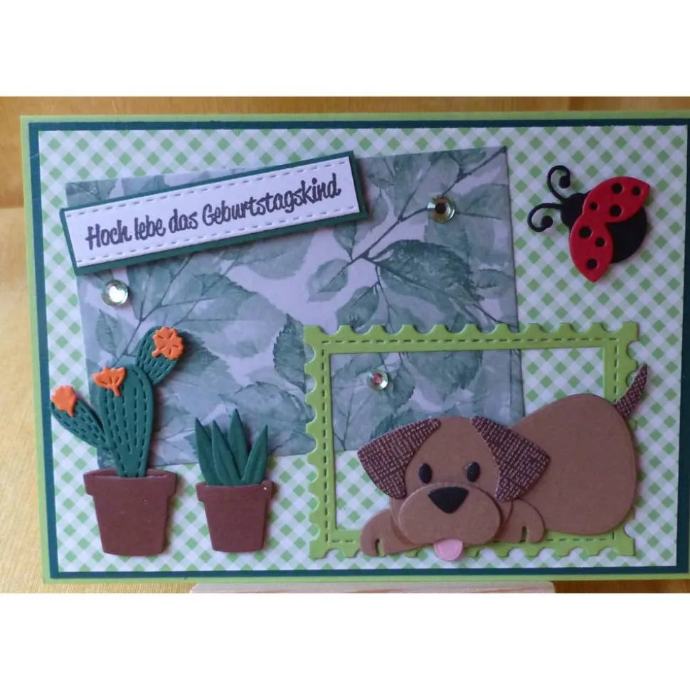 Geburtstagskarte  mit Hund