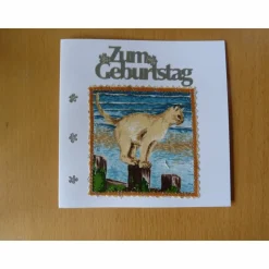 Geburtstagskarte mit Katze Grußkarte