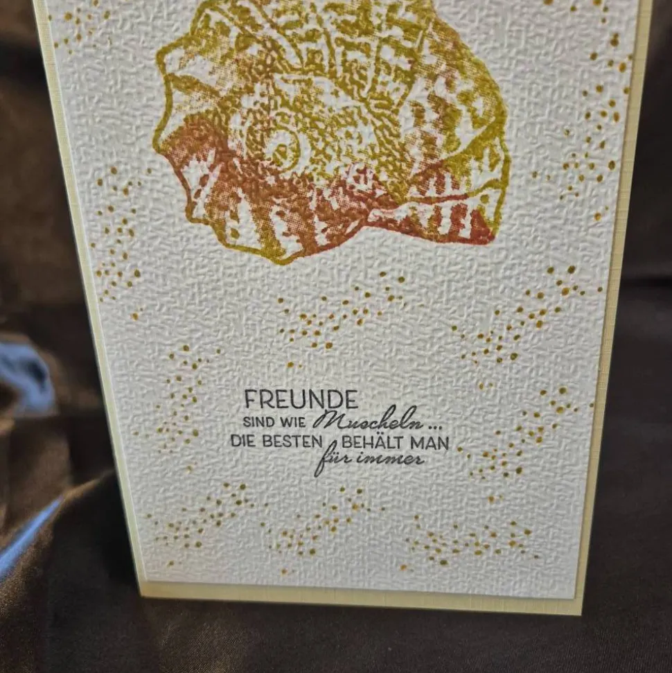 Geburtstagskarte Muschel / Freundschaftskarte / Karte Meeresmotiv / Grußkarten / Geburtstagskarte mit Muschelmotiv
