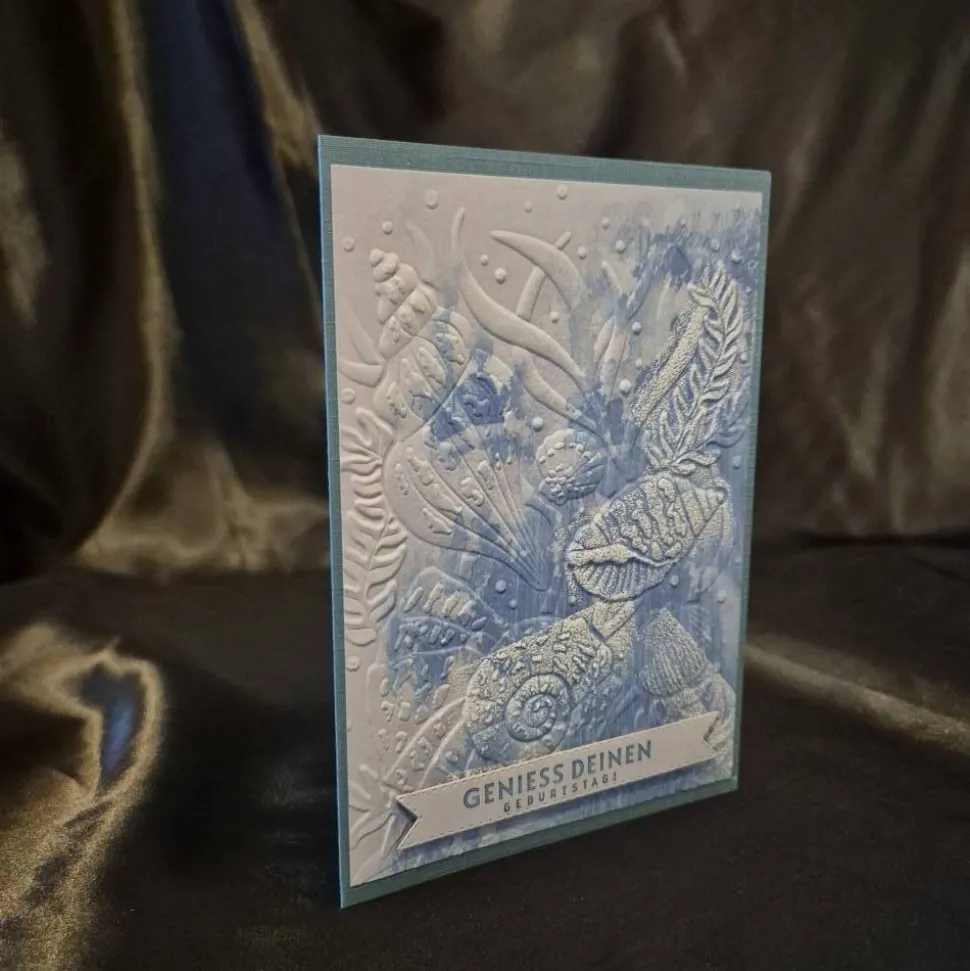 Geburtstagskarte Muschelmotiv / maritime Geburtstagskarte / Karte für Strandliebhaber / Geburtstagskarte