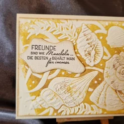 Geburtstagskarte  Muscheln  Freunde  Geschenk  Beige  Geburtstag  Karte zum Geburtstag