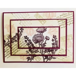 Geburtstagskarte Vintage Danke Freundschaft Individualisierbar Stampin up Handarbeit Unikat