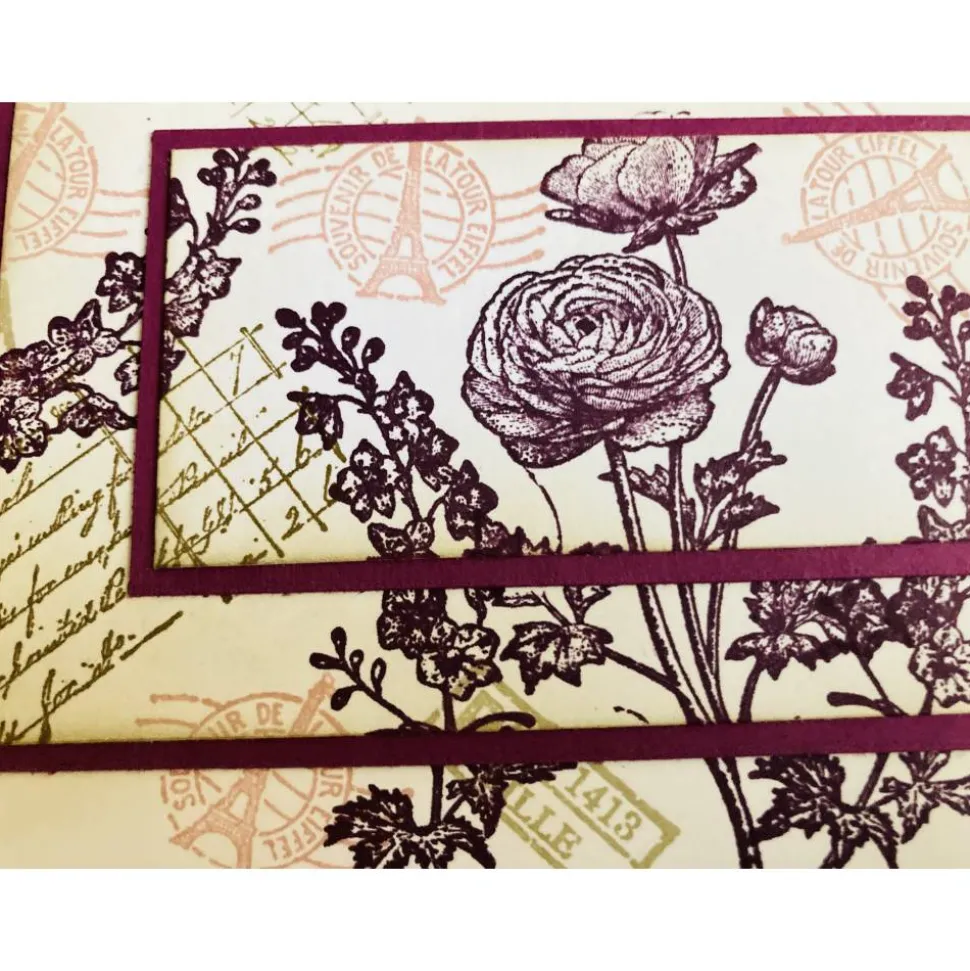 Geburtstagskarte Vintage Danke Freundschaft Individualisierbar Stampin up Handarbeit Unikat