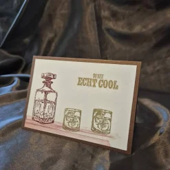 Geburtstagskarte Whiskeyflaschemotiv / Coole Geburtstagskarten / Geburtstagskarte für Männer / Du bist echt Cool