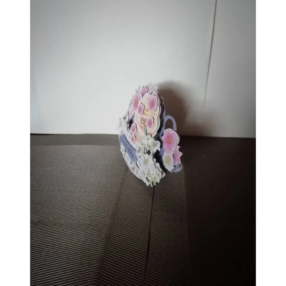 Geburtstagskarte zum 60 für eine Frau mit Blumen