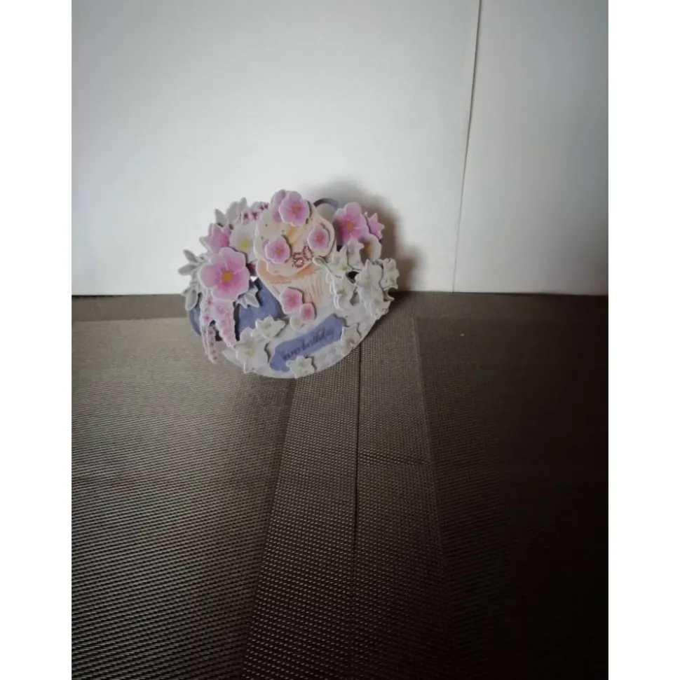 Geburtstagskarte zum 60 für eine Frau mit Blumen