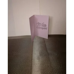 Geburtstagskarte zum 60 für eine Frau in lila