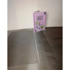 Geburtstagskarte zum 60 für eine Frau in lila