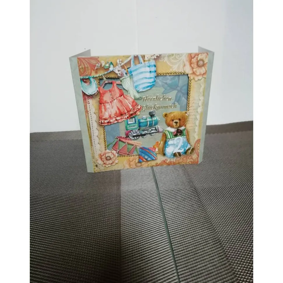 Geburtstagskarte zum 2 Geburtstag für Junge oder Mädchen