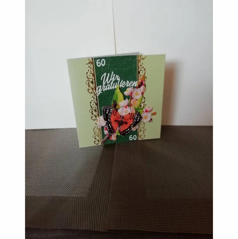 Geburtstagskarte zum 60.ten für eine Frau
