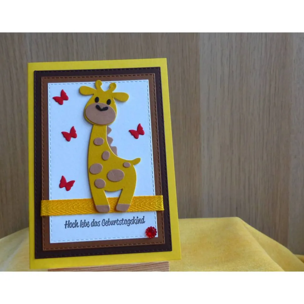 Geburtstagskarte,Kinderkarte,Giraffe