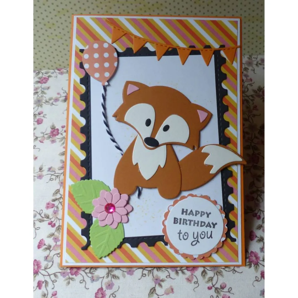 Geburtstagskarte,Kinderkarte,Fuchs