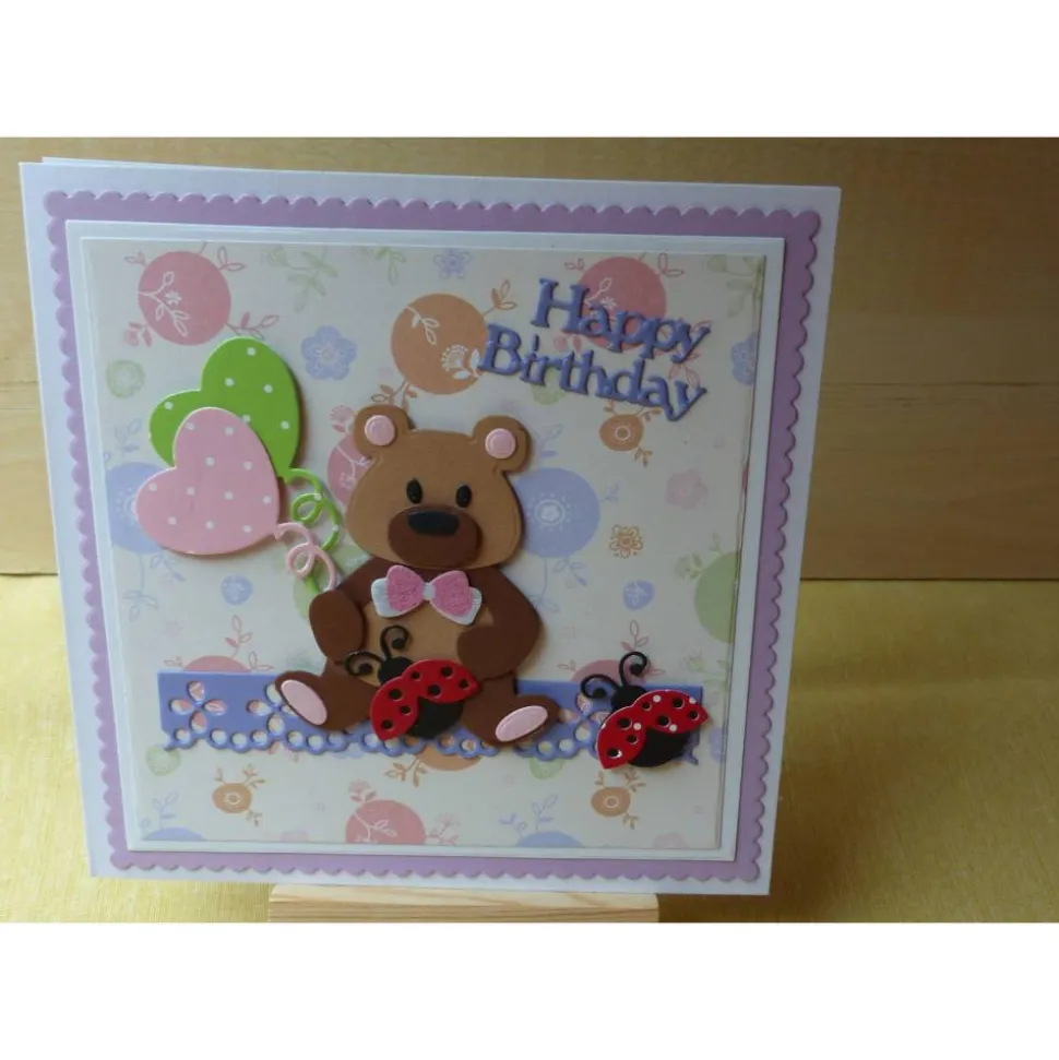 Geburtstagskarte,Kinderkarte,Teddy