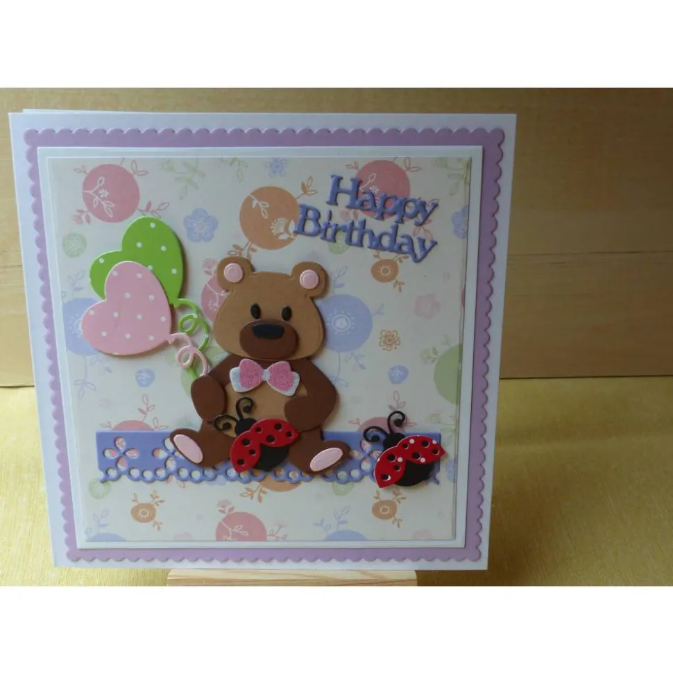 Geburtstagskarte,Kinderkarte,Teddy