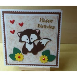 Geburtstagskarte,Kinderkarte,Fuchs