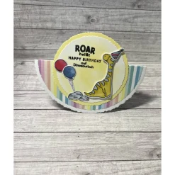 Geburtstagskarten Dino „Happy Birthday“ Schaukelkarte Glückwunschkarten Kinder Grußkarten Handmade Stampin‘ Up!